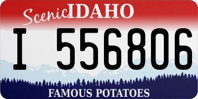 ID license plate I556806