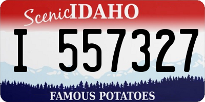 ID license plate I557327