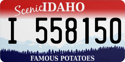 ID license plate I558150