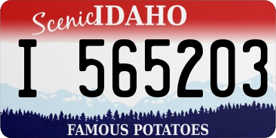 ID license plate I565203