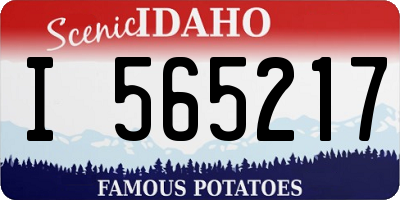 ID license plate I565217