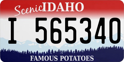 ID license plate I565340