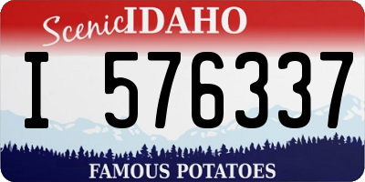 ID license plate I576337