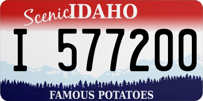 ID license plate I577200