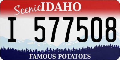 ID license plate I577508