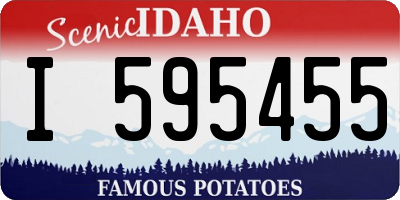 ID license plate I595455