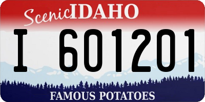 ID license plate I601201