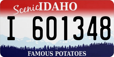 ID license plate I601348