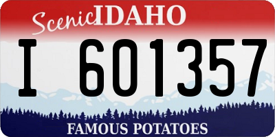 ID license plate I601357