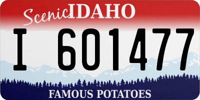 ID license plate I601477