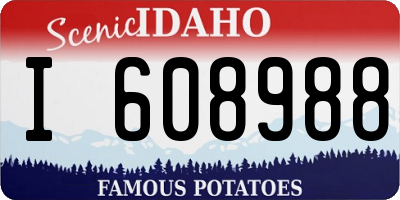 ID license plate I608988