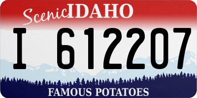 ID license plate I612207