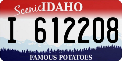 ID license plate I612208