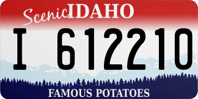 ID license plate I612210