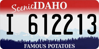 ID license plate I612213