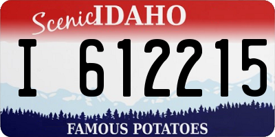 ID license plate I612215
