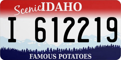 ID license plate I612219