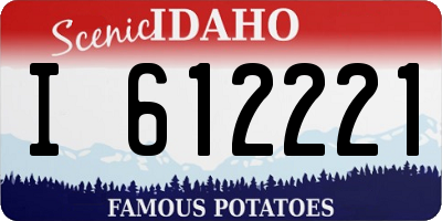 ID license plate I612221