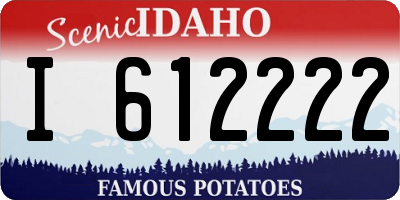 ID license plate I612222
