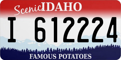 ID license plate I612224