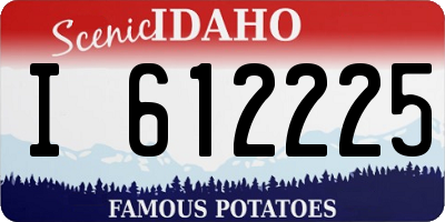 ID license plate I612225