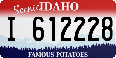 ID license plate I612228