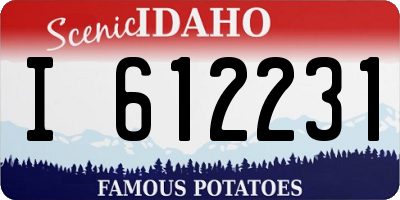 ID license plate I612231