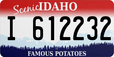 ID license plate I612232