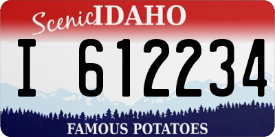 ID license plate I612234
