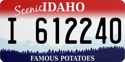 ID license plate I612240