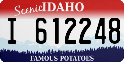ID license plate I612248