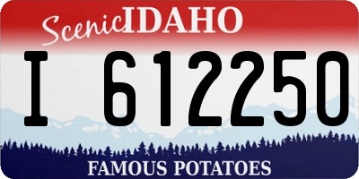 ID license plate I612250