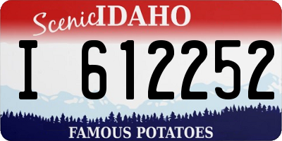 ID license plate I612252