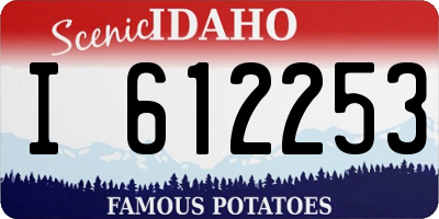 ID license plate I612253