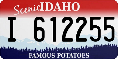 ID license plate I612255