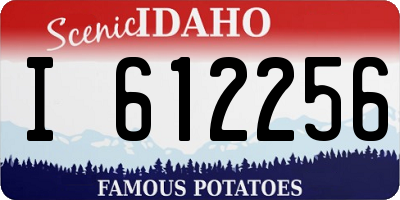 ID license plate I612256