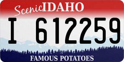 ID license plate I612259