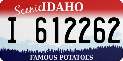 ID license plate I612262