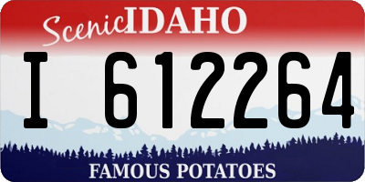 ID license plate I612264