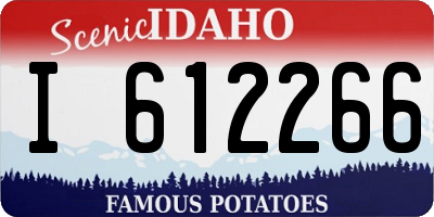 ID license plate I612266