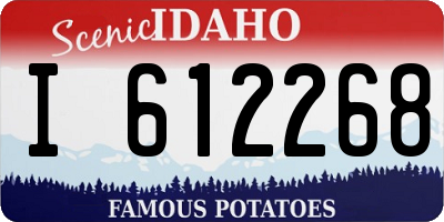 ID license plate I612268