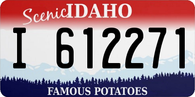 ID license plate I612271