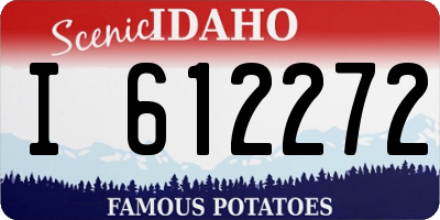 ID license plate I612272