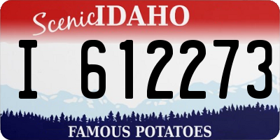 ID license plate I612273