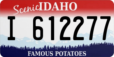 ID license plate I612277