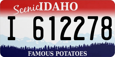ID license plate I612278