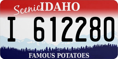 ID license plate I612280