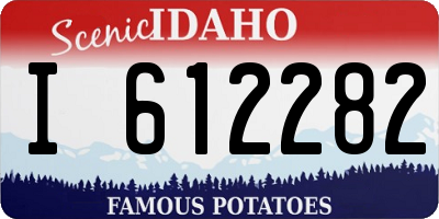 ID license plate I612282