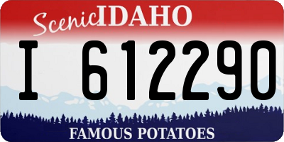 ID license plate I612290