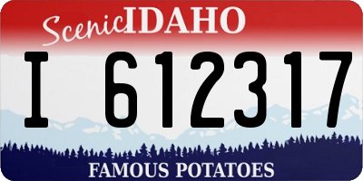 ID license plate I612317